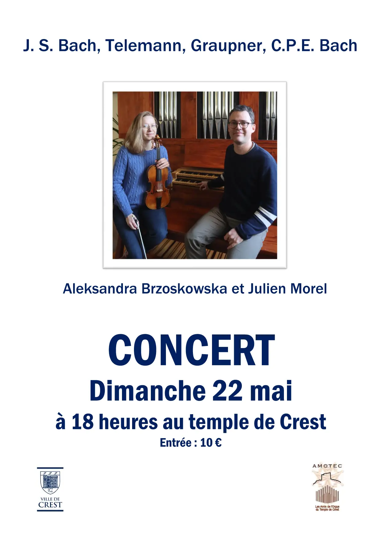 Affiche concert Morel - Brzoskowska 2022